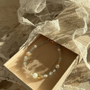 Armb�nd SINNA PEARL 17 + 3 CM. Forgyldt S�lv