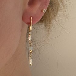 �rering SINNA PEARL Forgyldt S�lv