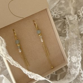 Tr�de �reringe SINNA PEARL Forgyldt S�lv