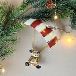 julefigur faldskrm  med fjeder Metal 