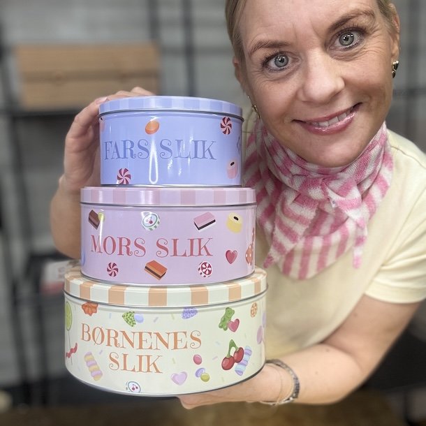 Slik Kaged�se s�t a 3 stk.