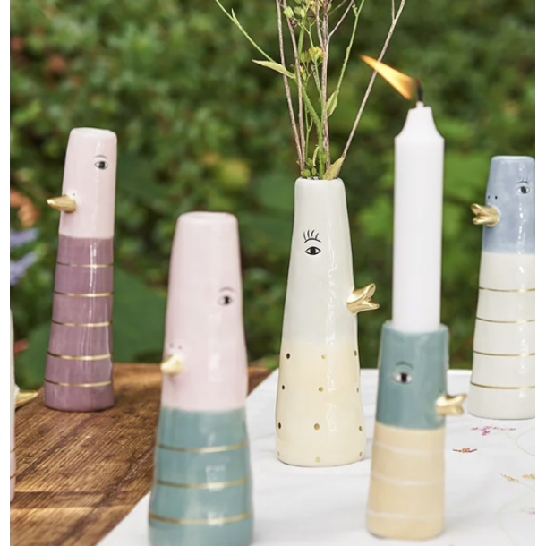 Vase ansigt med nb keramik