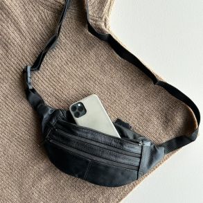 Bltetaske skind mange rum