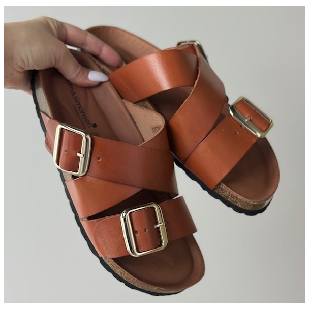 Sandal Lanka cognac - skind str 37 - 41