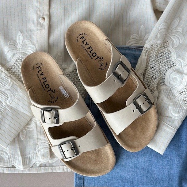 Fly Flot anatomic sandal dame sand skind str 36-41