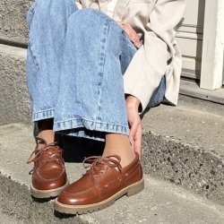 Sejler sko The Walk skind cognac str 36-41