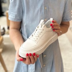 Sneakers THE SPIRIT hvid skind str 36-41