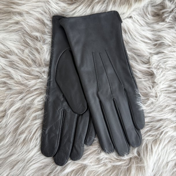 Klassiske skind handsker Fleeceforede lammeskind str 6,5-8