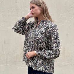 Bluse black rose viskose