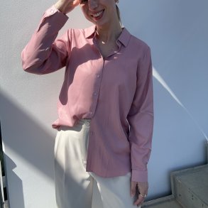 Skjorte pretty rose viskose miks str XS-XXL