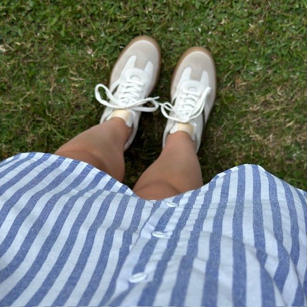 Skjorte kjole Ditte - bomuld str M-XXL