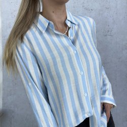 Loosefit skjorte bl str. S-XXL