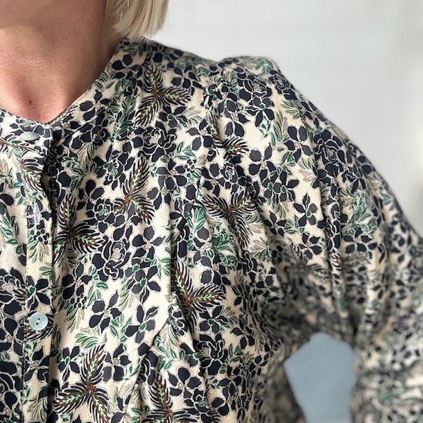 Bluse black rose viskose