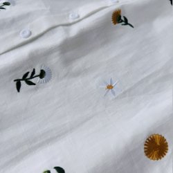 rmels skjorte yellow flower viskose str s-xl