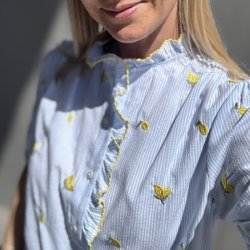 Lemon Stripe Skjorte