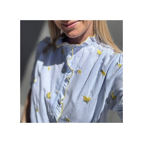 Lemon Stripe Skjorte