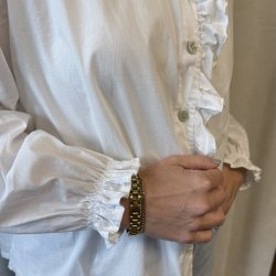 Skjorte med fl�se kant, Marie - onesize 