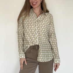 Skjorte Bea Let M�nster viskose XS-XXl