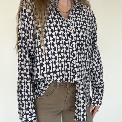 Skjorte Bea Let M�nster viskose XS-XXl