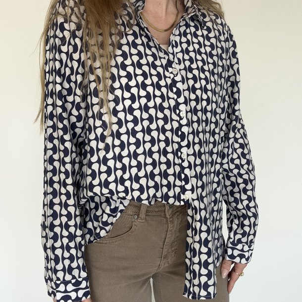 Skjorte Bea Let M�nster viskose XS-XXl