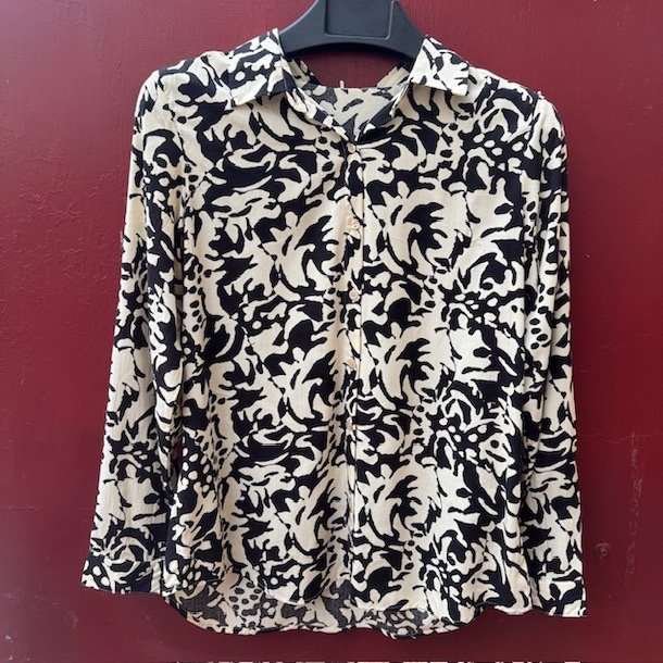 Skjorte SARAH black/white str. XS-XXL