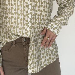 Skjorte Bea Let M�nster viskose XS-XXl