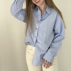 Skjorte Kaya Bl� Strib S-XL