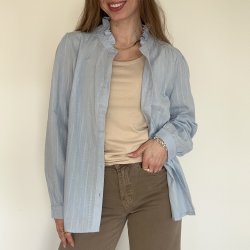 Skjorte med v-neck 