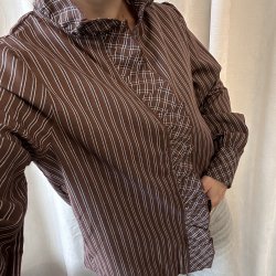 Skjorte med fl�se Vera - str S-L