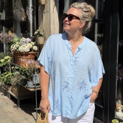 Skjorte Sommerprint Malou L/XL-2XL/3XL
