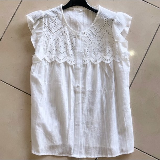 Skjorte top ANNE str. S-XL bomuld