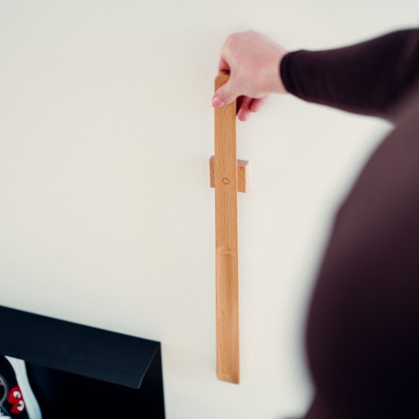 Skohorn lyst tr� - med magnet holder