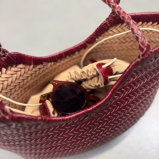 Skuldertaske flettet Skind 