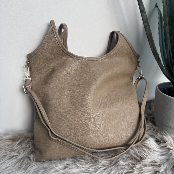 Skuldertaske skind
