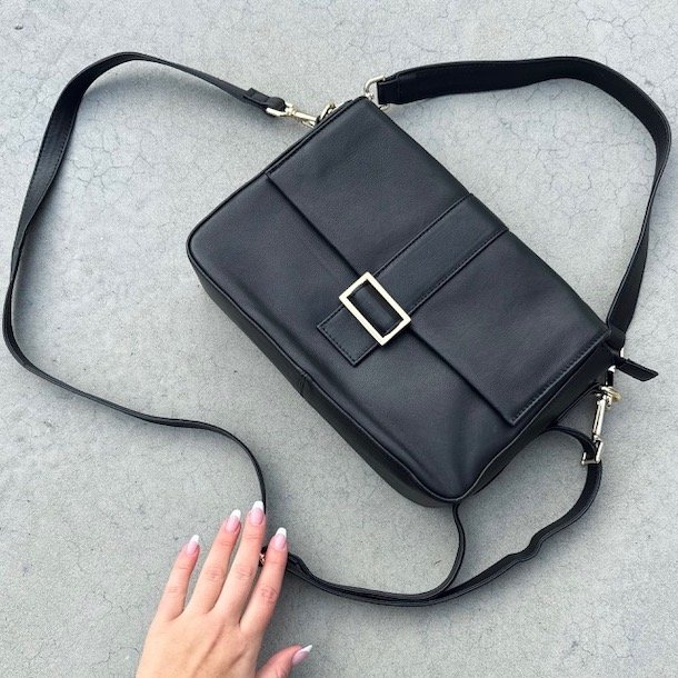 Pilar Crossbody skind - ruskind