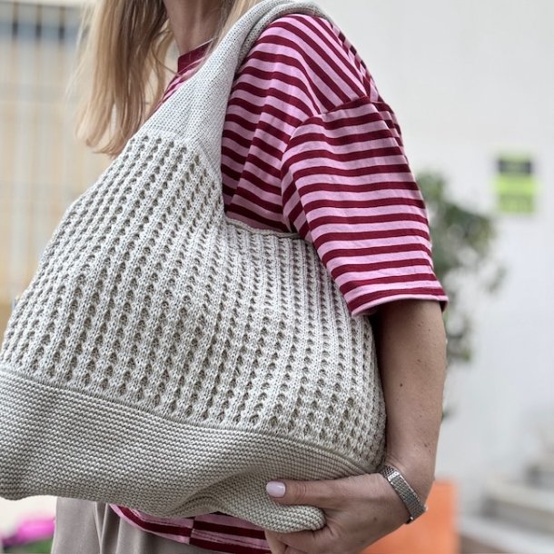 Strikket skuldertaske 