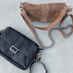 Pilar Crossbody skind - ruskind