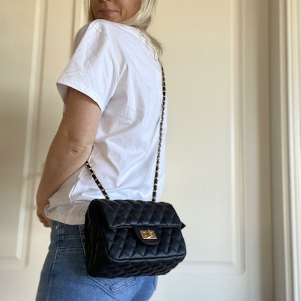 Quiltet crossbody / skuldertaske