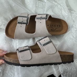 Biosandal Skvulp lys sand ruskind