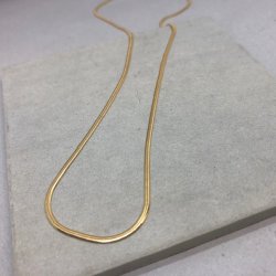 Mexi 45 cm halskde snake forgyldt