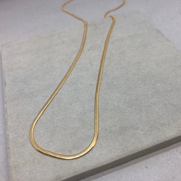 Mexi 45 cm halskde snake forgyldt