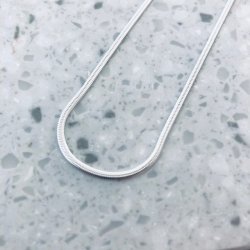 Mexi 45 cm halskde snake slv