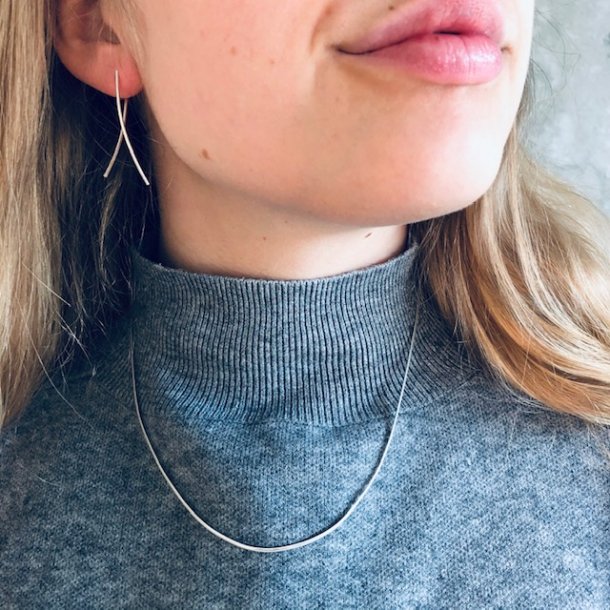 Mexi 45 cm halskde snake slv