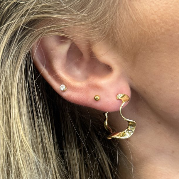 HOOP SLIM RHUMBA MEDIUM forgyldt slv