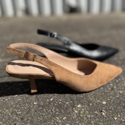 Slingback pump Freja camel Str. 36-41