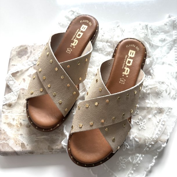 Sandal Aura Beige - ruskind str 36-41