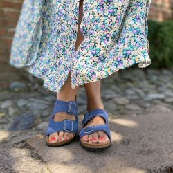 Skvulp Biosandal bl suede