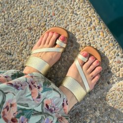 Sandal Emily guld skind str. 36-41