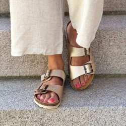 sandal panna metallic skind str. 36-41