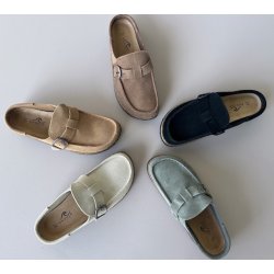 Slipper med spnde ruskind str. 36-41